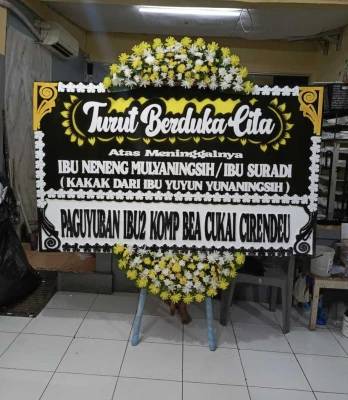 Papan Bunga di Shangri La Jakarta